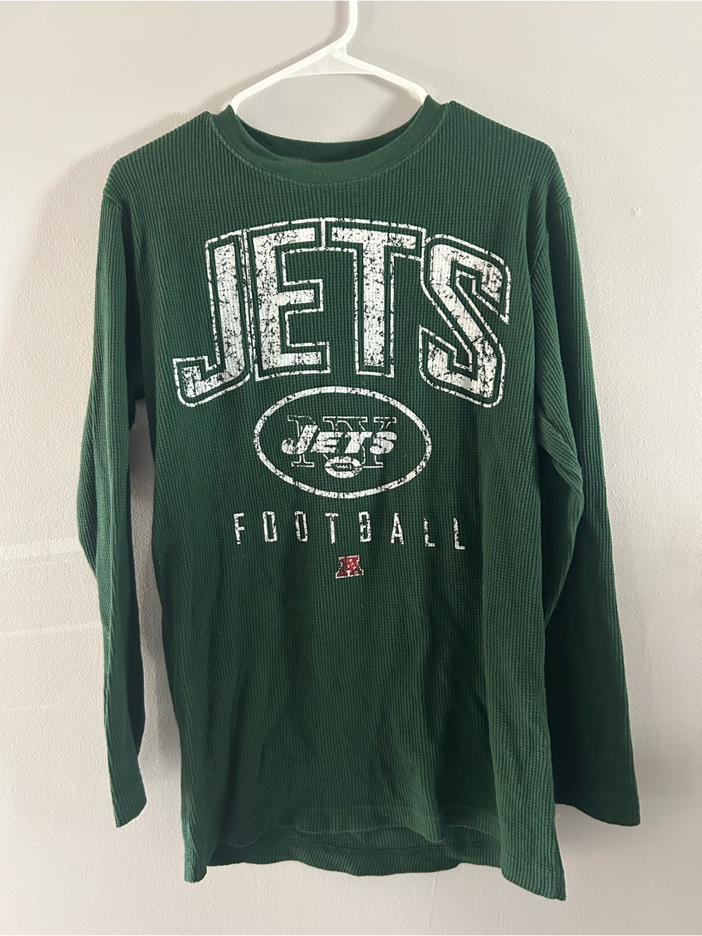 NFL Green Waffle Knit Team Apparel Pullover